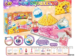 DIY Mouse Frozen Slime Cheese Bottle Homemade Hug and Relax Stress Relief Set