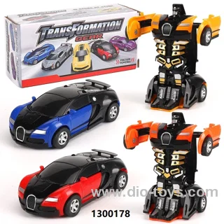Transformed Friction Car Deformation Robot Car Toy in color box