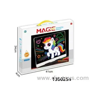 Erasable DIY Children's Drawing Board Luminous Toy Writing Board Large Blackboard in color box