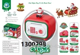 Santa Claus Money bank toy in color box