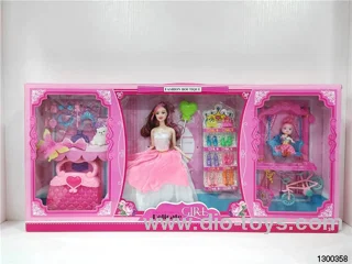 11.5 inch barbie in window box