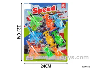 Skidding aircraft formula cars (9 units)