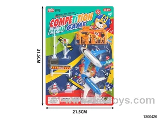 Skidding aircraft with fuel station signs