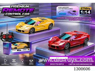 1:14 4ch RC Car Ferrari LaFerrari, Red, Yellow (battery included)