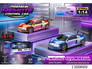 1:14 4ch RC Car Audi R8, Blue, Red (battery included)
