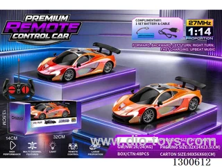 1:14 4ch RC Car McLaren, Orange, Red (battery included)
