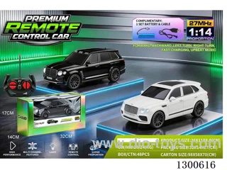 1:14 4ch RC Car Bentley Bentayga (Black, White) – Battery Included