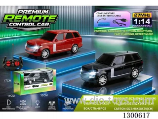 1:14 4ch RC Car Land Rover Range Rover (Black, Red; battery included)