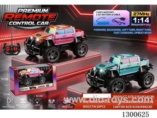 1:14 4ch Off-Road RC Hummer (Green, Orange; battery included)