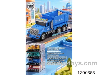 1:24 Construction Vehicle Fire Truck (Inertia Car) W L/M/Openable Door, Battery Included
