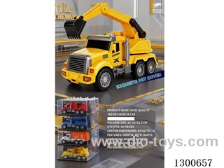 1:24 Construction Vehicle Excavator (inertia car) W L/M/openable door, battery included