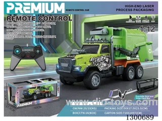 1:14 4ch RC PVC Sanitation Construction Racer with Lights and Battery Included