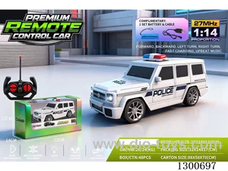 1:14 4ch RC Car Mercedes-Benz G-Class Police Car (battery included)