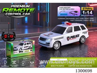 1:14 4ch RC Car Land Rover Police Car (battery included)