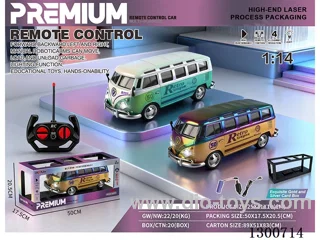 1:14 Bus with Lights, 4ch RC car(battery included)