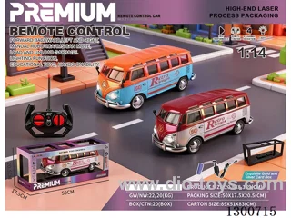 1:14 Bus with Lights, 4ch RC Car (battery included)