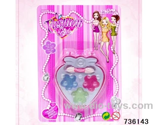 cosmetics in blister card