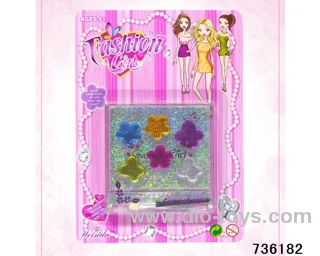 cosmetics in blister card