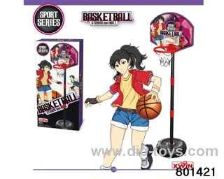 BASKETBALL SET (M)(STANDS AND BALL (DIA 12CM)).