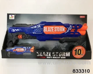 Soft bullet gun in display box
