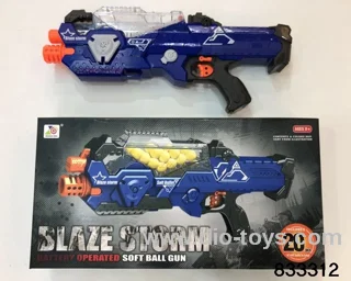 B/O soft bullet gun in color box