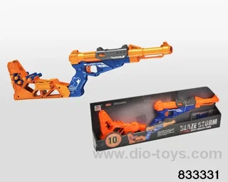 Soft bullet gun in display box