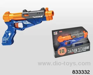 Soft bullet gun in display box