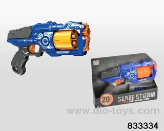 Soft bullet gun in display box