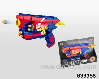 Soft bullet gun in display box