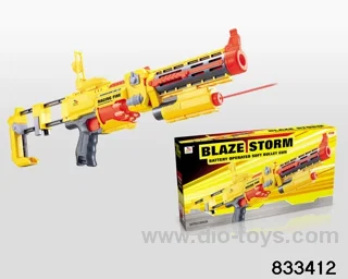 B/O soft bullet gun in color box