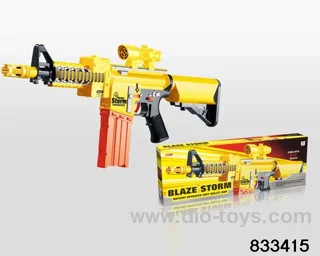 B/O soft bullet gun in color box