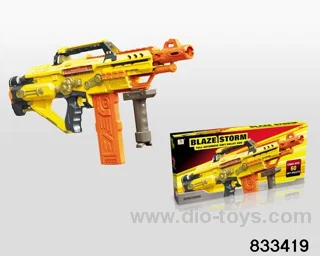 B/O soft bullet gun in color box  include battery