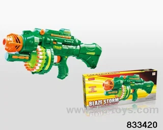 B/O soft bullet gun in color box