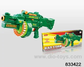 B/O soft bullet gun in color box