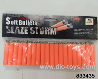 7.2cm bullet in 20pcs PP bag with header