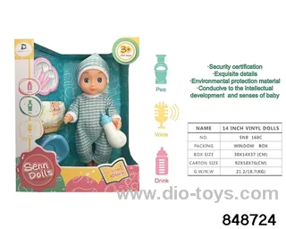 14 inch doll with ic in window box