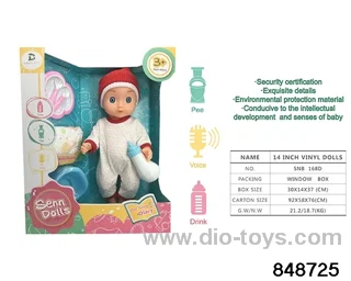 14 inch doll with ic in window box