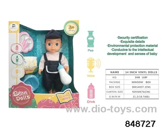 14 inch doll with ic in window box