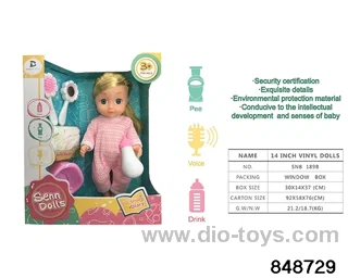 14 inch doll with ic in window box