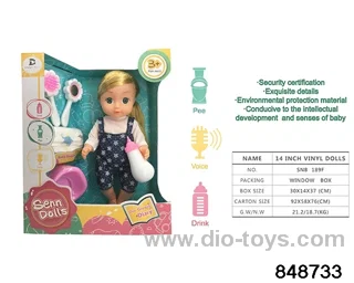 14 inch doll with ic in window box
