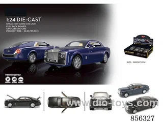 1:24 pull back alloy car W L/M in 4pcs display box