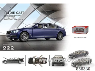 1:24 pull back alloy car W L/M in window box