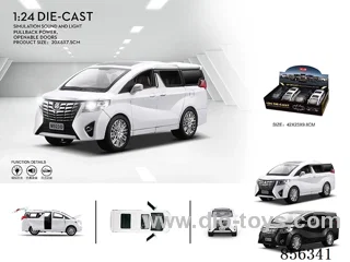 1:24 pull back alloy car W L/M in 4pcs display box