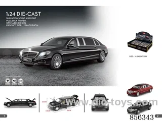 1:24 pull back alloy car W L/M in 4pcs display box