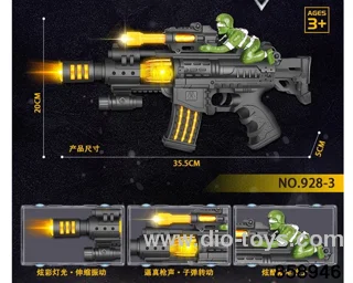 B/O gun W L/M in opp bag