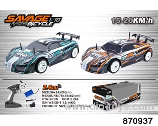 2.4G 1:10 4 ch rc racing car in window box include battery