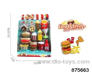 fast food set in display box