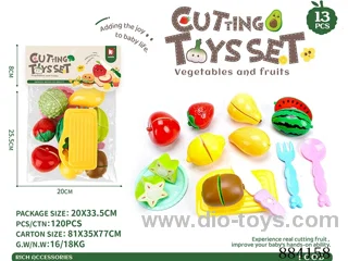 sliceable toy in PP bag with header