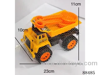 Scooter + sand shovel and hourglass 2-colour mixed pack