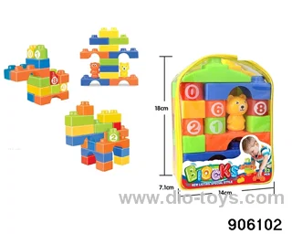 building block in 23pcs PVC packsack